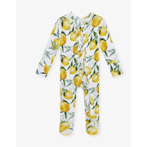 Lemons Yellow Baby Girl Sleeper | Limoncello
