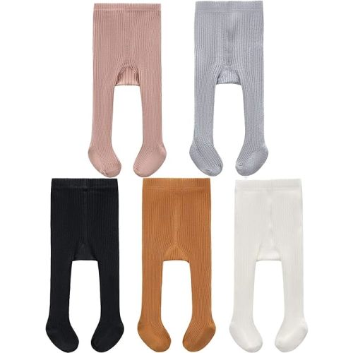 CECORC Baby Girls Tights Toddler Cable Knit Leggings Thick Cotton Infant Stockings Pantyhose 1-10T