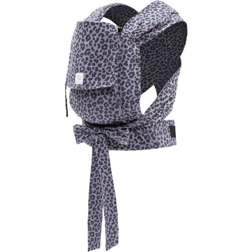 Stokke Limas Carrier, Leopard Lilac (OCS) - Newborn Half-Buckle Baby Carrier - Three Carrying Options - Safe from Birth & Up to 33 lbs