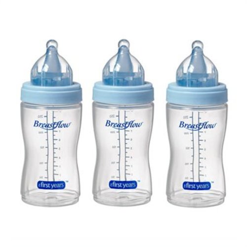 The First Years 3 Pack Breastflow Bottle 9 Ounce