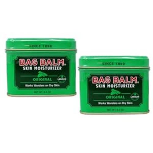Bag Balm Vermont's Original for Cracked Hands, Dry Skin - Moisturizing Lotion Salve 8 Ounce - 2 Pack