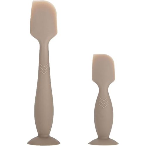 2 Pack Baby Diaper Cream Spatula - Baby Diaper Rash Cream Applicator for Butt Paste Diaper Cream - Diaper Cream Brush for Newborn Baby Essentials (Brown)