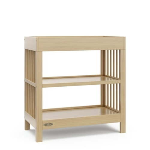 Graco Teddi Infant Wood Changing Table with Changing Pad, Driftwood