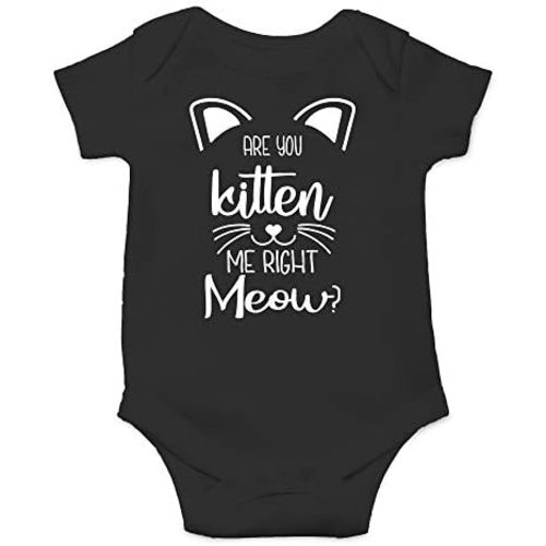 CBTwear You Kitten Me Right Meow - Baby Clothes - Funny Newborn Bodysuit Outfits for Boys and Girls