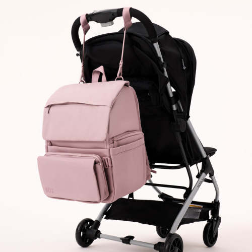 BÉIS 'The Ultimate Diaper Backpack' in Atlas Pink - Best Pink Backpack Diaper Bag