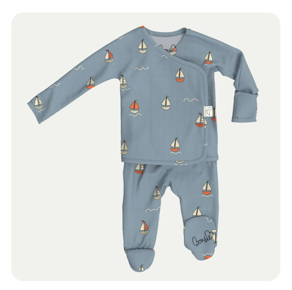 Footie - Ahoy Baby – Bonsie Skin to Skin Babywear