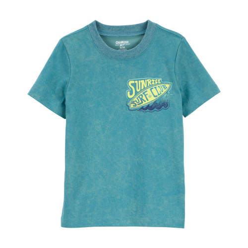 Baby Surf Club Acid Wash Graphic Tee - Teal