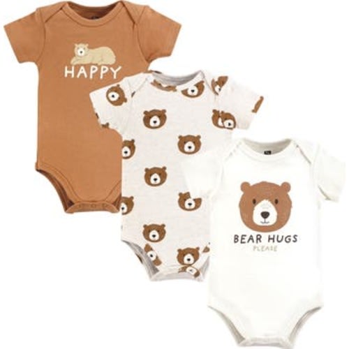 Soft Cotton Bodysuit Triple Pack, 0-3M