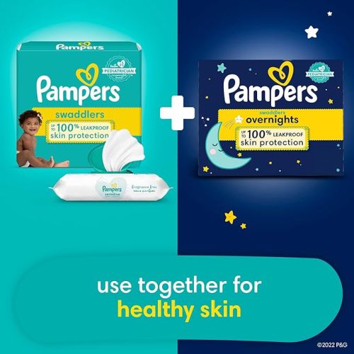 Pampers Swaddlers Diapers - Size 2, 84 Count, Ultra Soft Disposable Baby Diapers