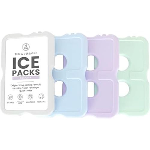 Healthy Packers Cool Pack, Slim Long-Lasting Ice Packs - Great for Coolers or Lunch Box