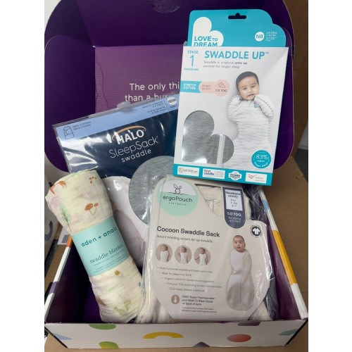 Babylist Swaddle Box Gift Set Swaddle Cocoon Sacks
