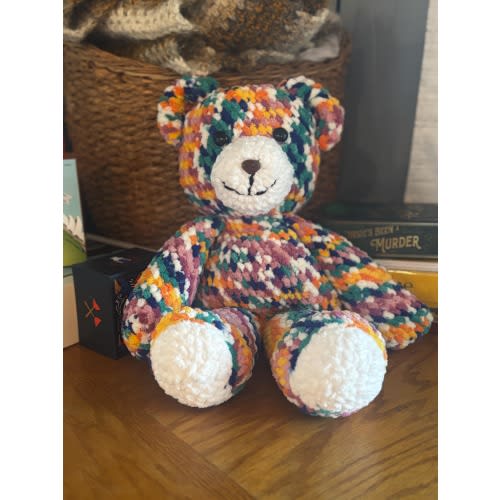 Large Multicolored Teddy Bear