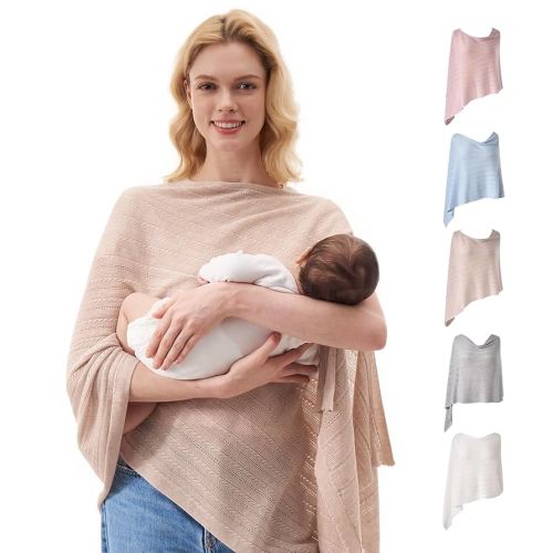 Momcozy Ultra-Light Nursing Cover for Breastfeeding, Soft Breathable Tencel™ Lyocell Fabric, Multi-Use Cover for Stroller & Pumping, Newborn Essentials Must Haves