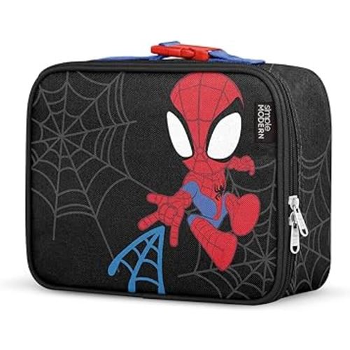 Simple Modern Marvel Kids Lunch Box for School | Reusable Insulated Lunch Bag for Toddler, Girl, and Boy | Meal Containers with Exterior & Interior Pockets | Hadley Collection | Spidey Kid