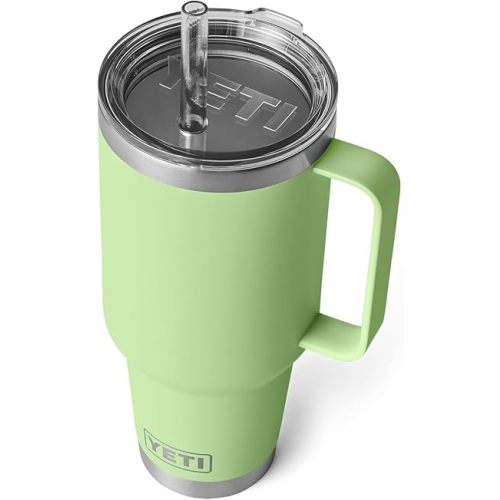 YETI Rambler 42 oz Straw Mug, Vacuum Insulated, Stainless Steel, Key Lime