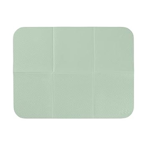 Ubbi On-The-Go Diaper Changing Baby Mat, Soft and Comfortable, Must Have for Newborns, Easy to Clean, Portable Folding Pad, Infant Traveling Accessories, Sage Green, 16" x 21"