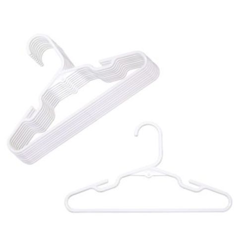 mighty goods™ 10-Pack Notched Children's Hangers in White - WHITE - 10 PACK