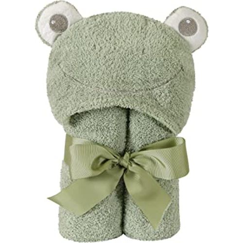 Stephan Baby Terry Plush Hooded Bath Towel, Frog, 0-24 Months