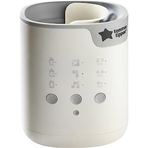 Tommee Tippee All-in-One Advanced Electric Bottle and Food Pouch Warmer, Warms Baby Feeds to Body Temperature in Minutes, Automatic Timer, White
