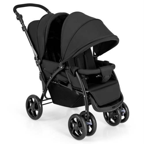 Costway Double Stroller Foldable Baby Twin Lightweight Travel Stroller Infant Pushchair Black