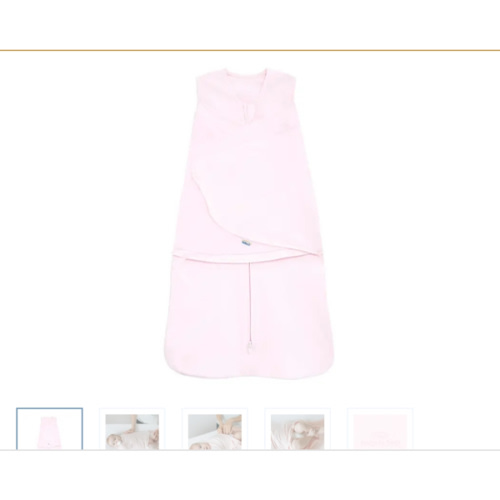 Pink Cotton Muslin Swaddle | HALO, Small