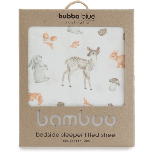 Bubba Blue Woodland Bamboo Bedside Sleeper Fitted Sheet