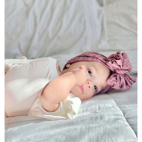 Mademoiselle | Violet Mauve | Honeycomb Headwrap– Bunny Knots