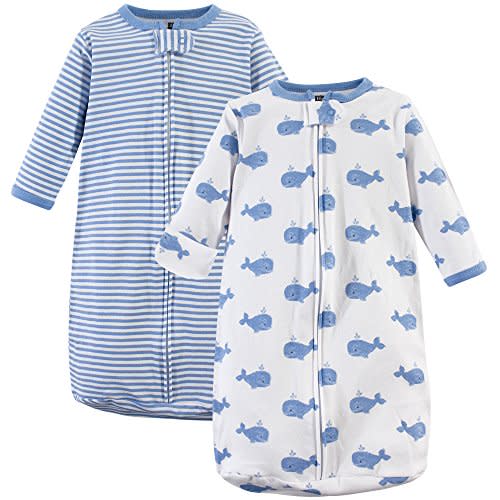 Hudson Baby BabyCotton Long-Sleeve Wearable Sleeping Bag, Sack, Blanket