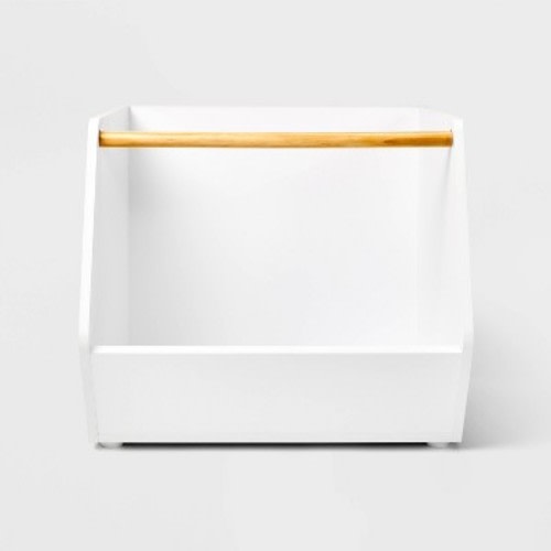 Kids' Stackable Laminate Storage Bin White - Pillowfort™: Toy Organizer Trunk for Ages 5+