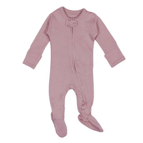 Organic 2-Way Zipper Footie in Lavender – L'ovedbaby