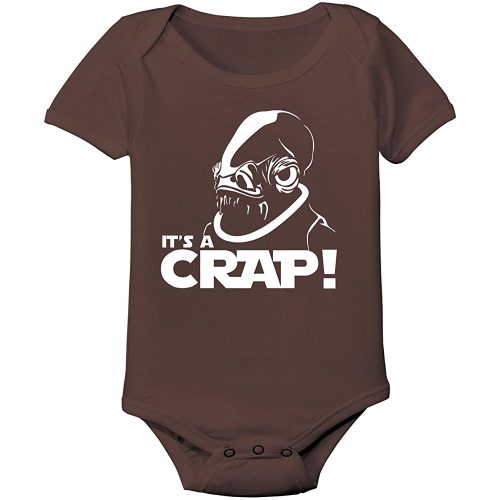 It's A Crap Trap Funny Geek Nerd Nerdy Sci-Fi Humor Baby One Piece