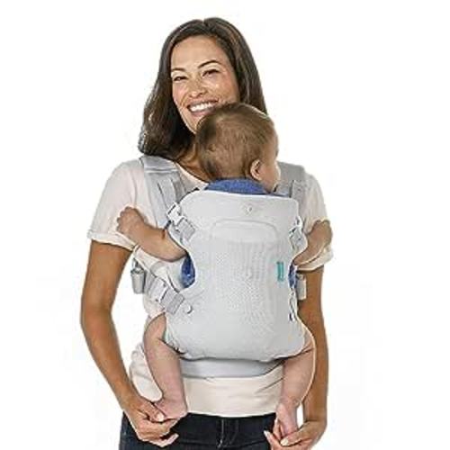 Amazon.com: Infantino Flip 4-in-1 Light & Airy Convertible Carrier - Breathable, 4 Positions, Lumbar Support, Adjustable Waist Belt, Head Support, Ergonomic Seat, Adjustable Waistband, Plush Straps : Baby