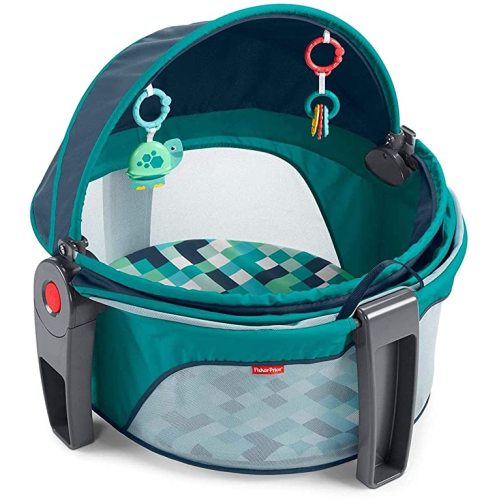 Fisher-Price On-The-Go Baby Dome - Pixel Forest, Portable Infant Play Space, Multi