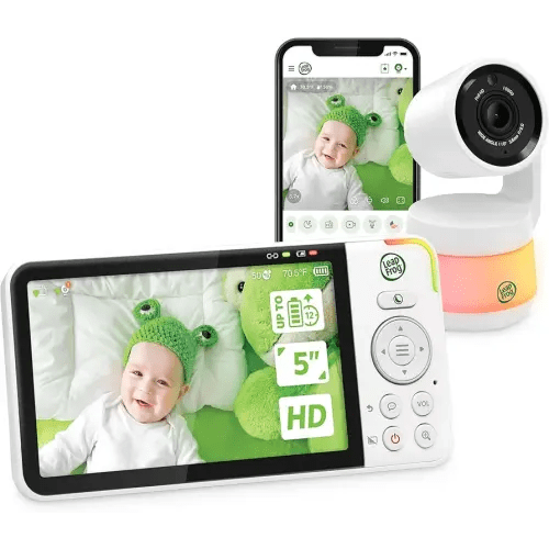 LeapFrog LF925HD Baby Monitor with Camera and Audio,1080p WiFi Remote Access Baby Monitor, 360° Pan & Tilt Camera, 8X Zoom, 5” 720p HD Display, Color Night Light &Vision, Two-Way Talk