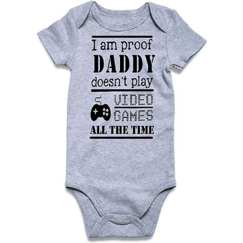 Loveternal Neutral Baby Girls Boys Cotton Romper Cute Saying Newborn Clothes 0-12 Months…