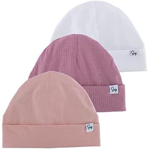 Jersey Beanie Hat for Newborn Baby Boys Girls Silky Satin Lined Hats Bonnet Toddler Infant Little Kids Beanies Caps