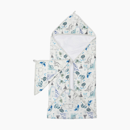 Loulou Lollipop Hooded Towel Set - Dinosaurs