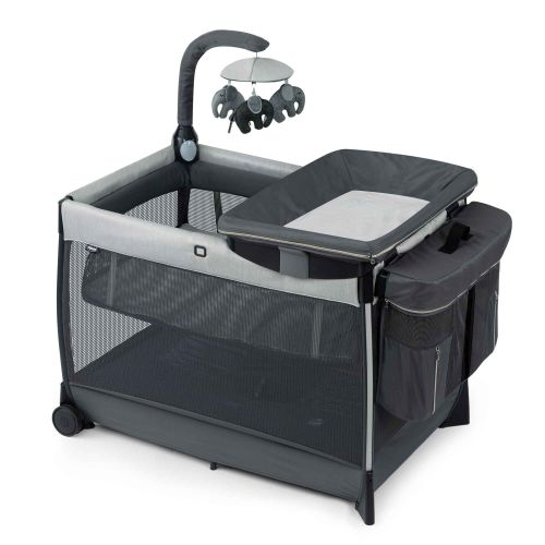 Lullaby Zip All-in-One Portable Playard - Driftwood | Chicco