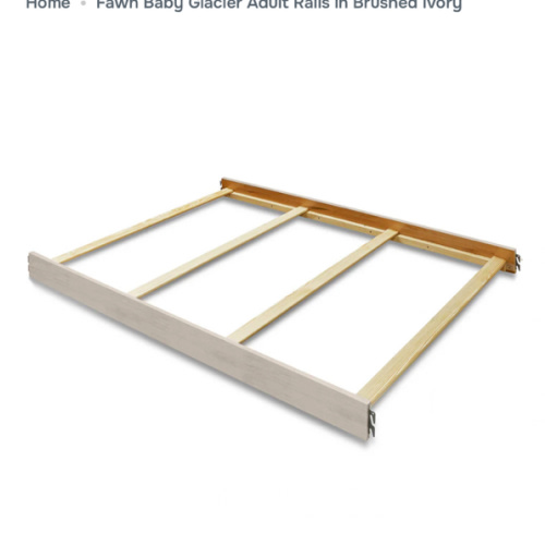 Fawn Baby Glacier Adult Rails in Brushed Ivory