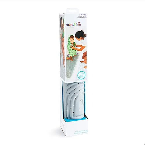 Munchkin Soft Spot Cushioned Bath Mat for Kids, Grey