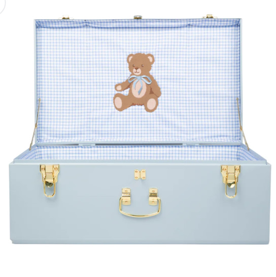 Teddy Bear Grand Baby Trunk - Light Blue