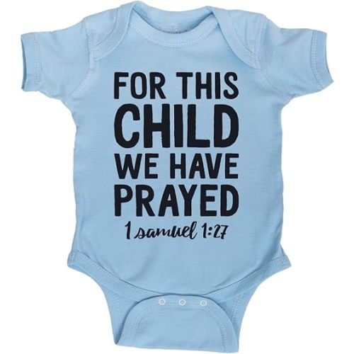 Instant Message - for This Child We Have Prayed - Infant Baby One Piece