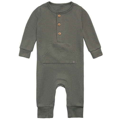 Baby Boys Dark Green Kangaroo Pocket Waffle Romper – Gerber Childrenswear