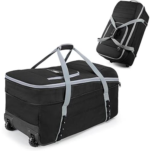 GRAOSO Car Seat Travel Bag with Wheels Compatible with UPPAbaby Aria and Mesa, Infant Padded Car Seat Carrier for Airport, Car Seat Gate Check Bag for Travel with Luggage Tag, Black, Bag Only