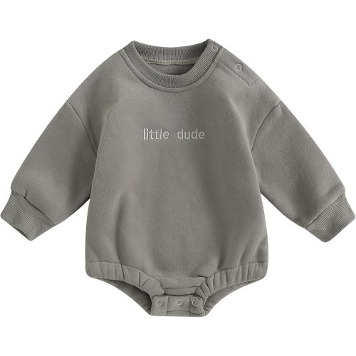 Oversized Romper Little Dude Sweater Onesie