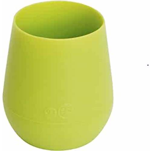ez pz Tiny Cup (Lime) - 100% Silicone Training Cup for Infants - Designed by a Pediatric Feeding Specialist - 4 months+