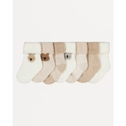 7 Pack Cotton Terry Socks