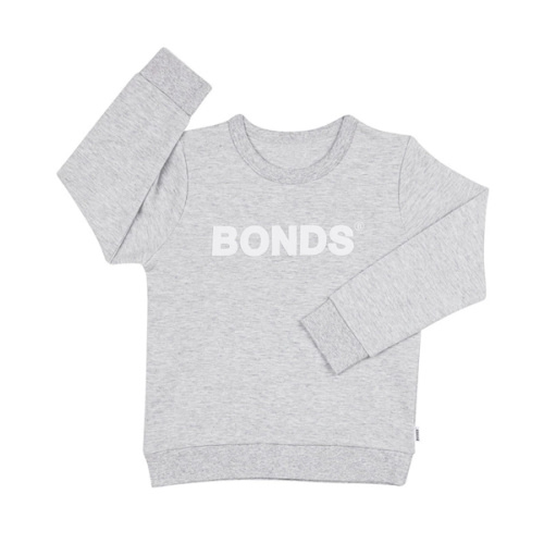 Bonds Tech Sweats Pullover | Baby Pullover | New Grey Marle