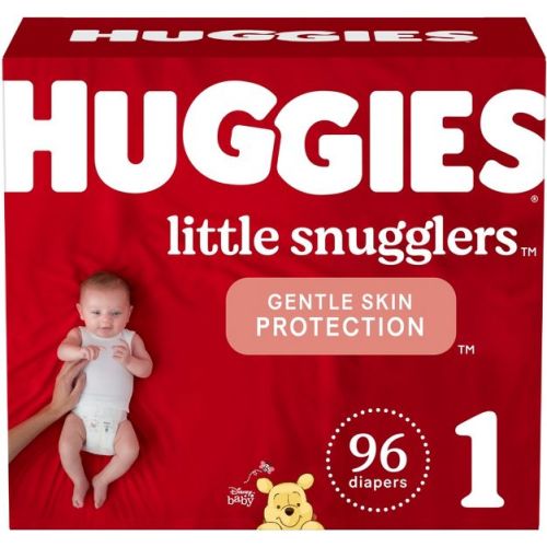 Huggies Little Snugglers Baby Diapers – (Select Size and Count)