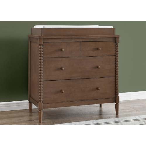 Saint 4 Drawer Dresser with Changing Top and Interlocking Drawers | Delta Children